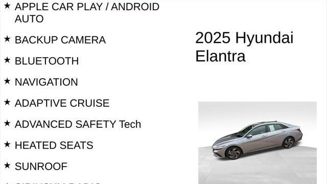 2025 Hyundai ELANTRA SEL Convenience