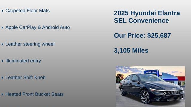 2025 Hyundai ELANTRA SEL Convenience