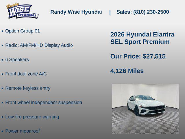 2026 Hyundai Elantra - $26,400