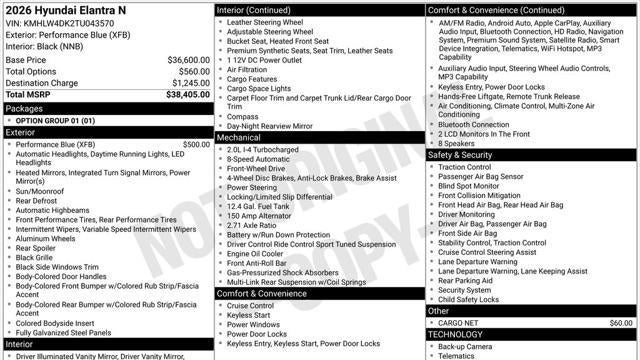 2026 Hyundai ELANTRA N TCR
