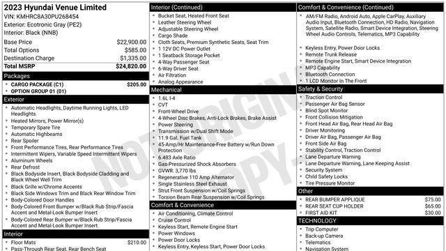 2023 Hyundai VENUE Limited