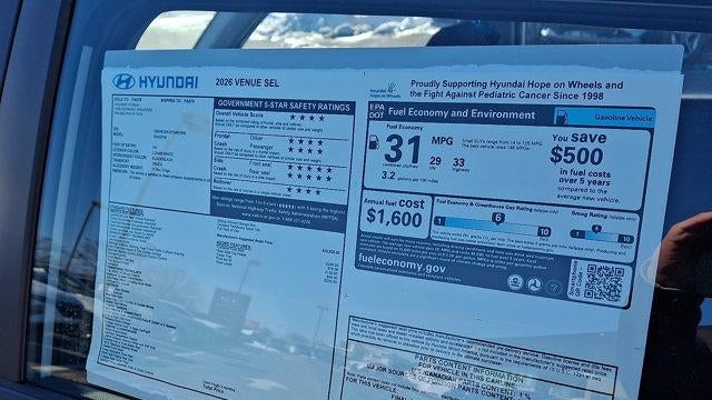 2026 Hyundai VENUE SEL