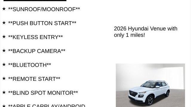 2026 Hyundai VENUE SEL