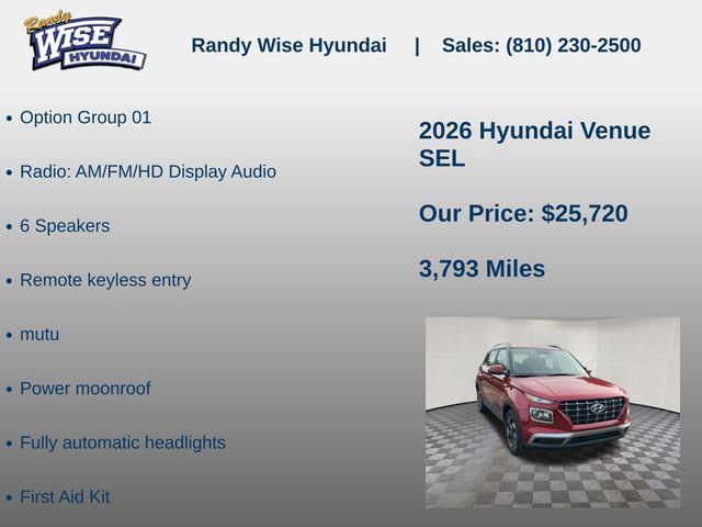 2026 Hyundai Venue - $25,720