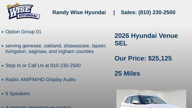 2026 Hyundai VENUE SEL