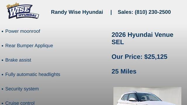 2026 Hyundai VENUE SEL