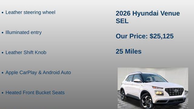 2026 Hyundai VENUE SEL