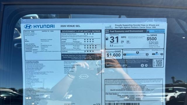 2026 Hyundai VENUE SEL