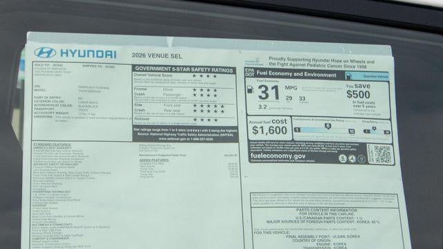 2026 Hyundai VENUE SEL