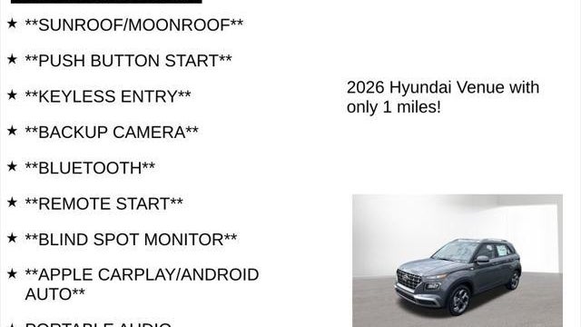 2026 Hyundai VENUE SEL