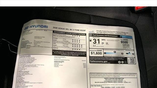 2026 Hyundai VENUE SEL