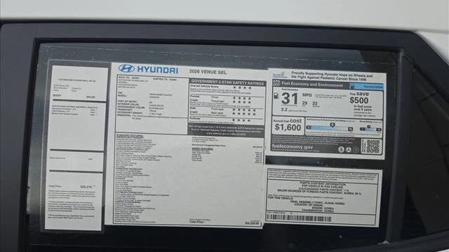 2026 Hyundai VENUE SEL