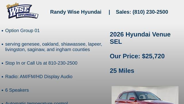 2026 Hyundai VENUE SEL