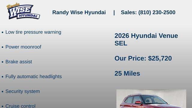 2026 Hyundai VENUE SEL