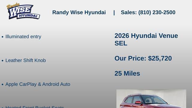 2026 Hyundai VENUE SEL