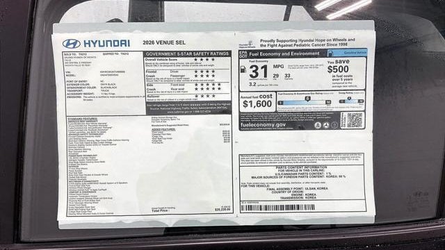 2026 Hyundai VENUE SEL