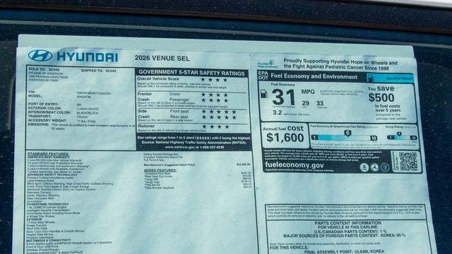2026 Hyundai VENUE SEL