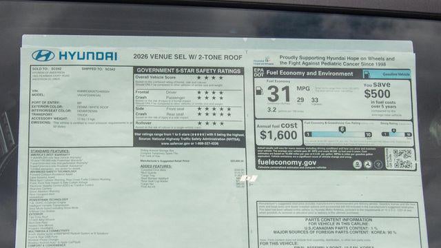 2026 Hyundai VENUE SEL
