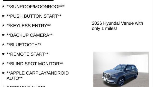 2026 Hyundai VENUE SEL