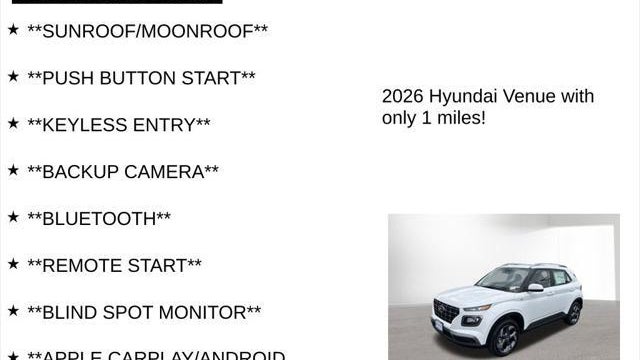 2026 Hyundai VENUE SEL