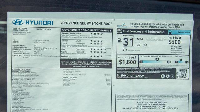 2026 Hyundai VENUE SEL