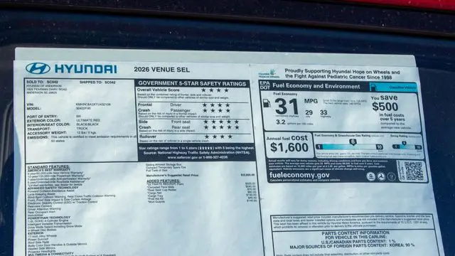 2026 Hyundai VENUE SEL