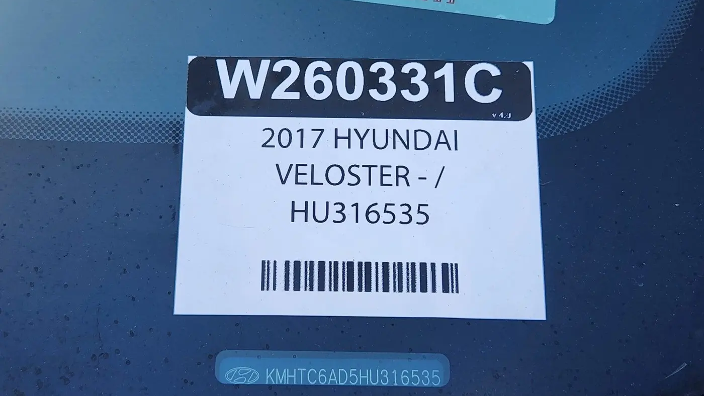 2017 Hyundai VELOSTER Value Edition