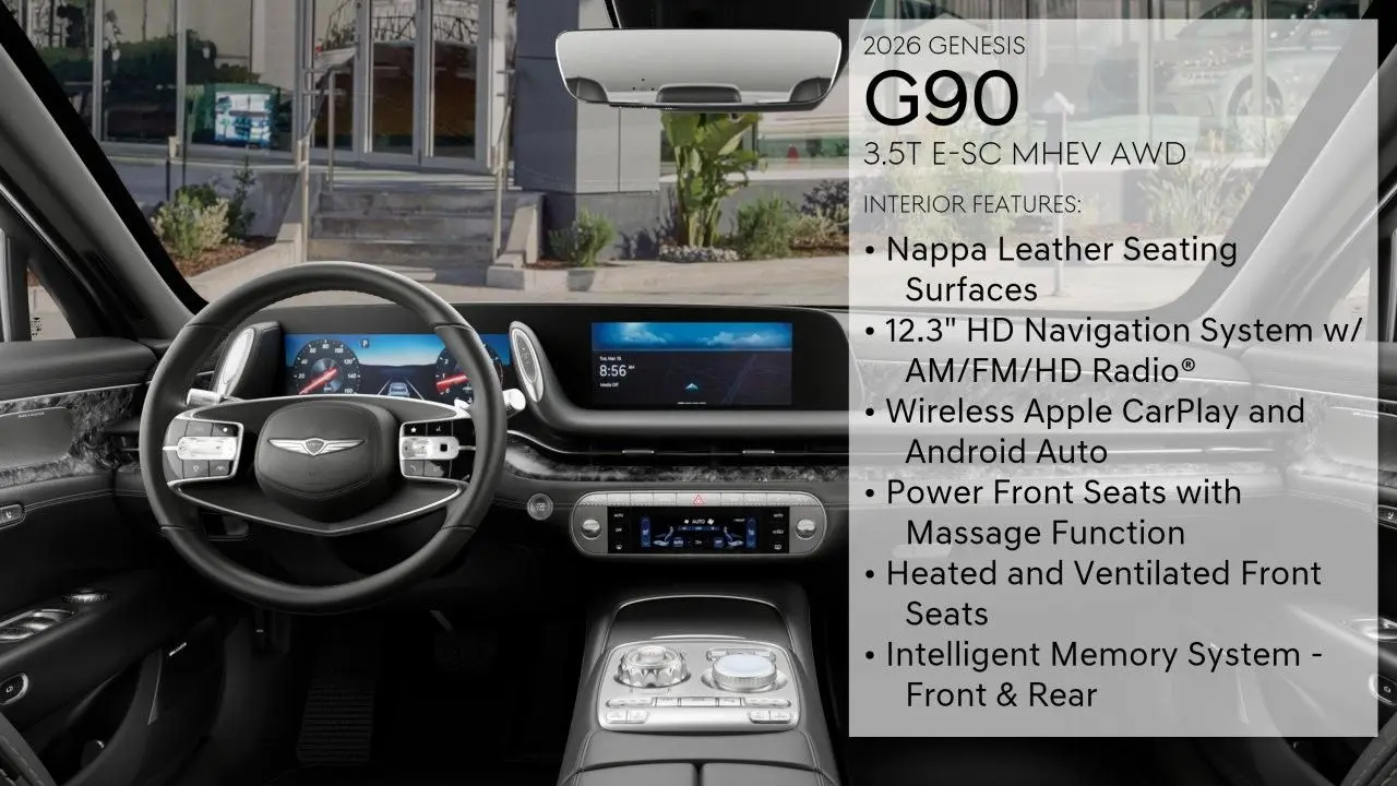 2026 Genesis G90 3.5T e-Supercharger