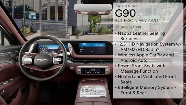 2026 Genesis G90 3.5T e-Supercharger