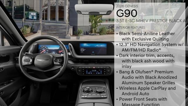2026 Genesis G90 3.5T e-Supercharger Black