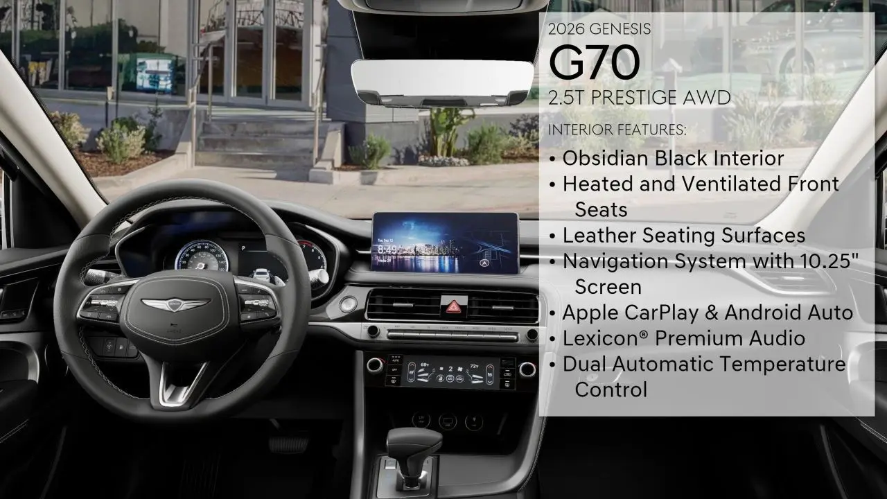 2026 Genesis G70 2.5T Prestige