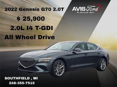 2022 Genesis G70 2.0T 4DR Sedan