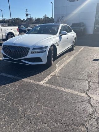 2023 Genesis G80 with Uyuni White Exterior
