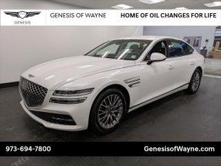 2021 Genesis G80 with Uyuni White Exterior