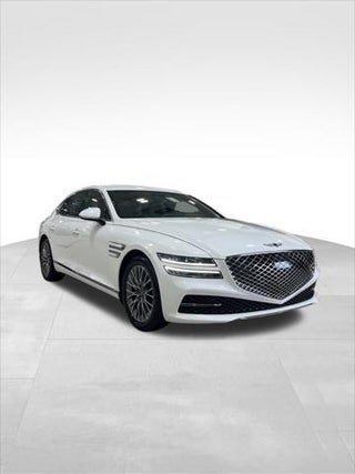 2022 Genesis G80 with Uyuni White Exterior