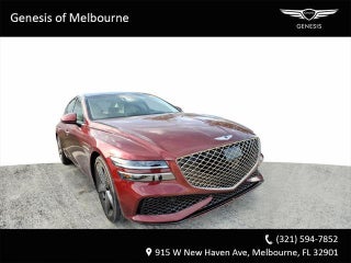 2023 Genesis G80 with Cavendish Red Exterior