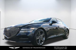 2021 Genesis G80 with Tasman Blue Exterior