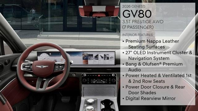 2026 Genesis GV80 3.5T Prestige