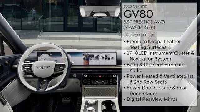2026 Genesis GV80 3.5T Prestige