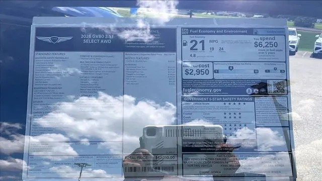 2026 Genesis GV80 2.5T Select