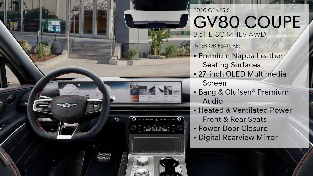 2026 Genesis GV80 Coupe 3.5T E-SC