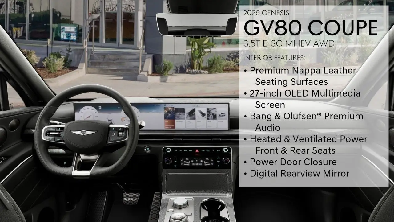 2026 Genesis GV80 Coupe 3.5T E-SC
