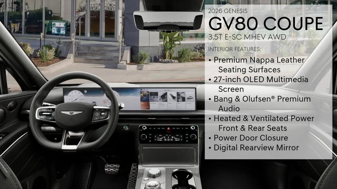 2026 Genesis GV80 Coupe 3.5T E-SC