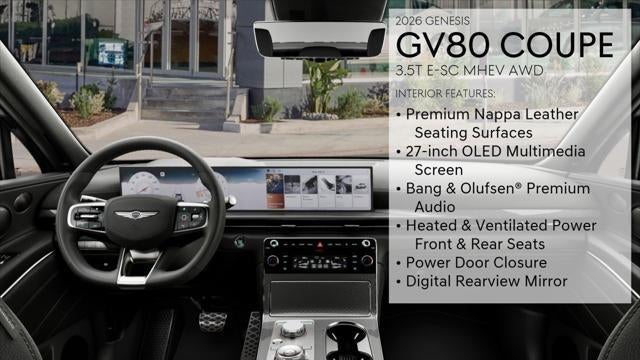 2026 Genesis GV80 Coupe 3.5T E-SC