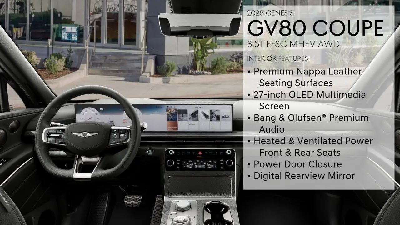 2026 Genesis GV80 Coupe 3.5T E-SC