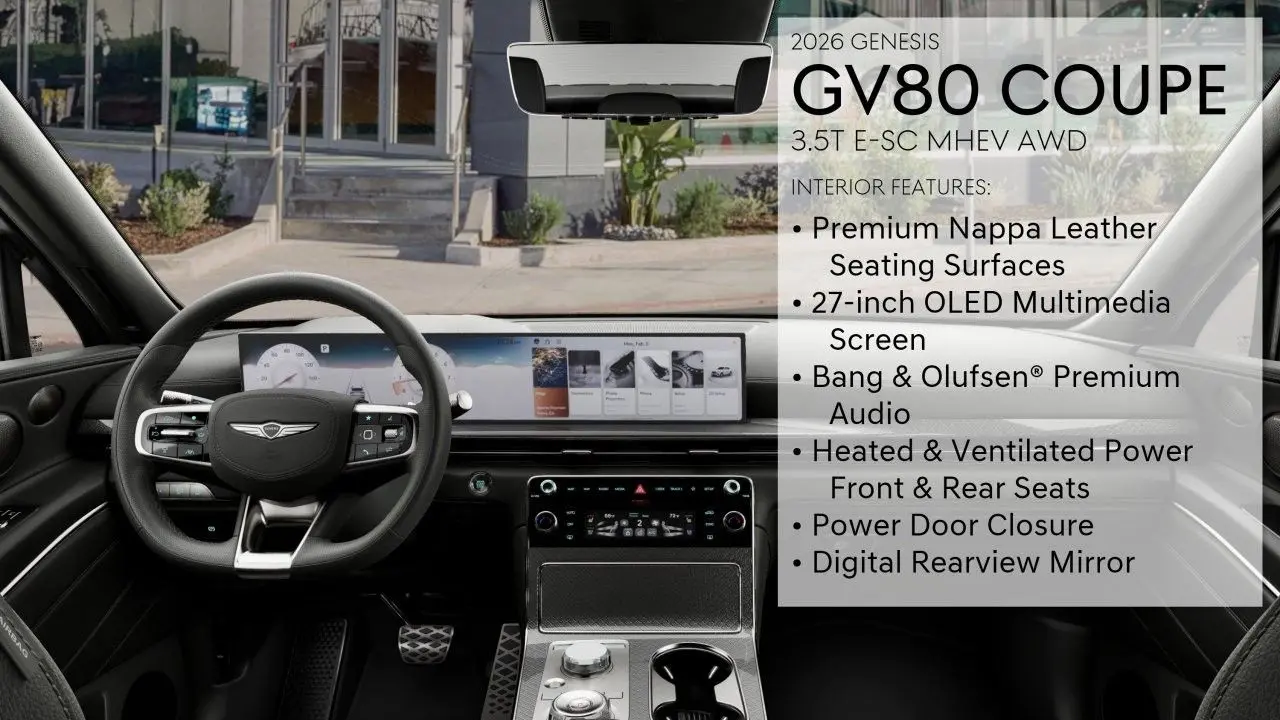 2026 Genesis GV80 Coupe 3.5T E-SC