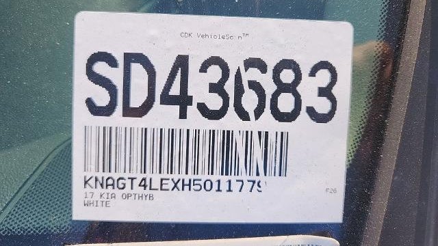2017 Kia Optima Hybrid Premium