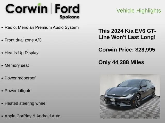 2024 Kia Ev6 - $28,995