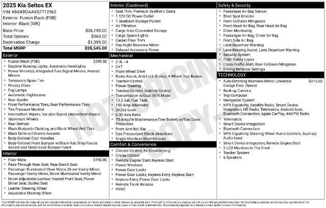 2025 Kia Seltos - $23,999