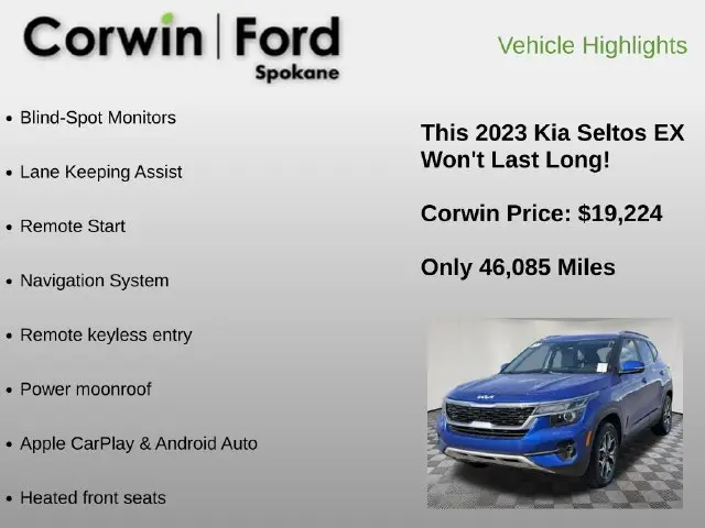 2023 Kia Seltos - $19,224